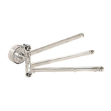Maxbell Swivel Towel Rack Wall Mount Swing Towel Hanger for Bathroom Shower Room Clear