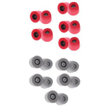 Maxbell 20 Pieces Noise Reduction Memory Foam Earbud Tips 4.9mm Medium Gray red