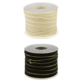 Maxbell 2pcs 20 Yard 10mm Wide Velvet Ribbon Roll for DIY Crafts
