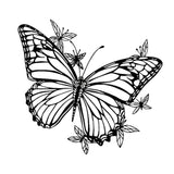 Maxbell Butterfly Floral Wall Decor Boho Hanging Appearance for Garden Bathroom Yard