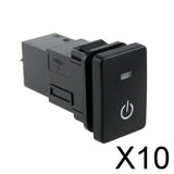 Maxbell 10x4-Pole Push Button Switch Blue LED for Starting Pattern for