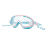 Maxbell Maxbell Kids Swim Goggles with Earplug Swimming Glasses for Children Adjustable Blue