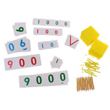 Maxbell Maxbell Montessori Maths Materials Ten Beads Bar + Bank Game Kids Educational Toys