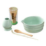 Maxbell 5 Pieces Matcha Set Japanese Tea Making for Friends Tea Lovers Holiday Gifts Blue