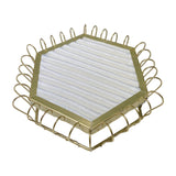 Maxbell Rings Display Tray Showcase Props Ear Studs Organizer for Dresser Store Shop White