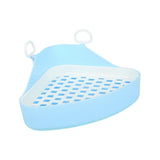 Triangle Potty Trainer Toilet Corner Litter Box for Chinchillas Supplies Blue - Aladdin Shoppers