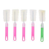 Maxbell 5Pcs Convenient Brush Sponge Bottle Brush Cleaning Brush for Cups ( Random Color ) - Aladdin Shoppers