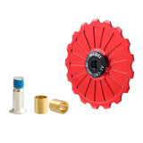 Maxbell Bike Rear Derailleur Pulley 11T - 17T Jockey Wheel Guide Roller 17T Red - Aladdin Shoppers