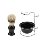 Maxbell Men Beard Face Hair Remover Shaving Brush Shave Holder Stand Bowl Set Kit