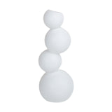 Maxbell Ceramic Flower Vase Modern Elegant Artistic Vase for Dinner Table Party Desk L white
