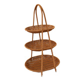 Maxbell Maxbell Fruit Basket Fruit Rack Decor Bread Food Storage for Kitchen Holiday Desktop 3 Tier