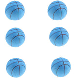 Maxbell 6PCS 2.5'' Rubber Bouncy Balls EVA Jumping Ball Party Bag Fillers Toy Blue - Aladdin Shoppers