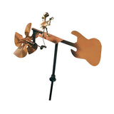 Maxbell Drummer Windmill Creative Percussionist Music Statue for Porch Backyard Yard