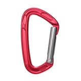 Maxbell Carabiner Clip D Shape Spring Snaps Key Ring Hook for Outdoor Camping Sports Red