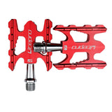 Maxbell Maxbell 1 Pair Aluminium Alloy Mountain Road Bike Bearings Treadle Pedals Red