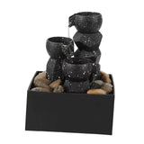 Maxbell Tabletop Water Fountain Gift Tabletop Waterflow for Bedroom Farmhouse Office