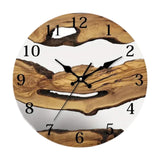 Wall Clock Quiet Housewarming Gift Hanging Clock for Kitchen Bathroom Indoor Style B