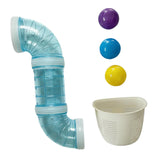 Busy Board DIY Accessories Pipe Sensory Board Parts for Girls Boys Baby Kids blue 43cm