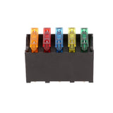 Maxbell 2xCar 5 Way Blade Fuse Box Holder Distribution Block Fusebox With ATC Fuses