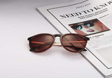 Maxbell Fashion Women Retro Round Sunglasses Brown Lens