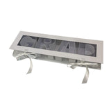 Maxbell Grad Empty Flower Box Cardboard Floral Packaging for Anniversary Party Candy white
