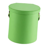 Maxbell PU Leather Car Trash Can 1.5 L Container Comfortable Grip Handle Garbage Can Green