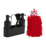 Maxbell Kitchen Soap Dispenser with Brush and Hand Towel with Sponge Holder for Sink