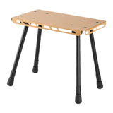 Maxbell Camping Table Camp Stool Ultralight Portable Stool for Picnic Garden Concert Khaki