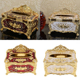 2Pcs European Style Acrylic Tissue Refill Holder Luxury Napkin Box Cover