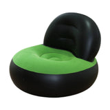 Maxbell Inflatable Sofa Multifunctional Comfortable Lazy Sofa for Home Garden Spring Black Green