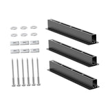 Maxbell 3 Pieces Overhead Tote Storage Rail System for Warehouse Indoor Balcony