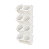 Maxbell Wall Mounted Plant Holder Home Decor Flower Rack for Hallway Entryway Indoor White