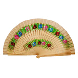 Maxbell Folding Hand Held Fan Versatile Wooden for Performance Dancing Props Wedding wood