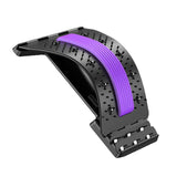 Maxbell Back Massaging Stretcher Equipment Waist Muscle Relief Lumbar Support Device violet