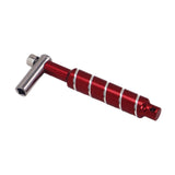 Maxbell Alloy Drum Key Metal Easy to Use Drum Wrench Rack Drum Component L Shaped Key red