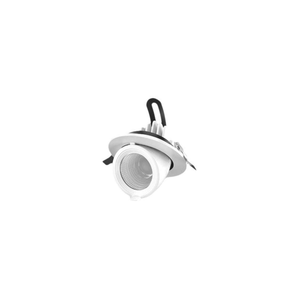 Spotlight, Adjustable Angle Embedded light-emitting diode Downlight, Commercial Lighting Fixture Tri-color 9W 7.5cm