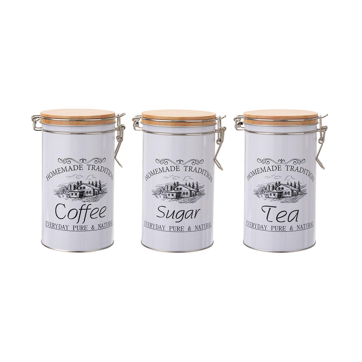 Maxbell Maxbell 3Pcs Canister Sets for Kitchen Counter Jar Canisters Set for Kitchen Counter
