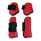 Maxbell 4 Pairs Horse Leg Boots Front Hind Leg Tendon Protect Equestrian