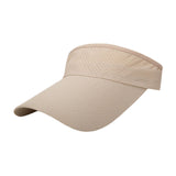 Maxbell Maxbell Summer Sun Hat Lightweight Quick Drying Top Empty for Tennis Holiday Cycling Khaki