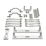 Maxbell 1/16 RC Car Upgrade Spare Kit Metal Steering Servo Mount for C64 RC Vehicles Argent