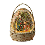Maxbell Christmas Snow Globe Gift Home Decor Crafts Ornament for Bedroom Cafes Shops Christmas tree