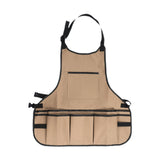 Maxbell Gardening Apron with Multiple Pocket Artist Painting Apron for Lab Work Chef