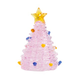 Glass Christmas Tree Ornament for Decorating Holiday Atmosphere Fireplace pink