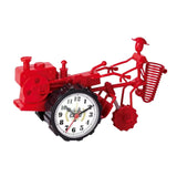 Maxbell Maxbell Rustic Desk Clock Tractor Model Dormitory Living Room for Kids Decorative Red