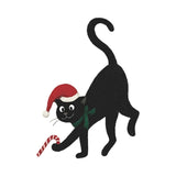 Maxbell Lovely Black Cat Wall Stickers Window Decals for Playroom Festival New Years