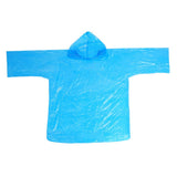 Maxbell Disposable Raincoat Portable Hooded Rain Cover for Camping Fishing Blue