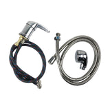 Maxbell Salon Shampoo Faucet Stainless Steel Zinc Alloy Backwash Unit Shower Sprayer black with tube head