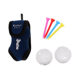 Maxbell Clip-on Golf Ball Holder Belt Bag Plus 2 Golf Balls and 4 Tees Sets Blue - Aladdin Shoppers