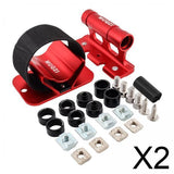 Maxbell 2xBike Fork Mount Car Rooftop Carrier Holder Bike Stand Aluminum Alloy Bracket Red