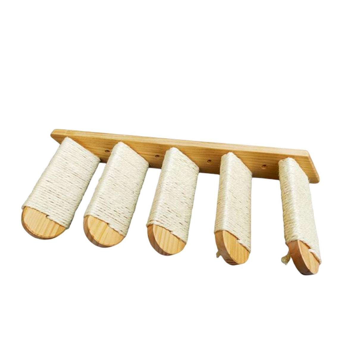 Maxbell Maxbell Wall Mounted Cat Stairway Indoor Cats Climbing Shelves for Door Apartment 5 Step 54x20x22cm